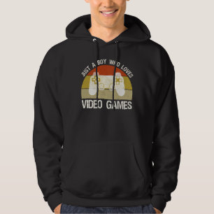 Nur ein Junge, der Videospiele liebt Hoodie