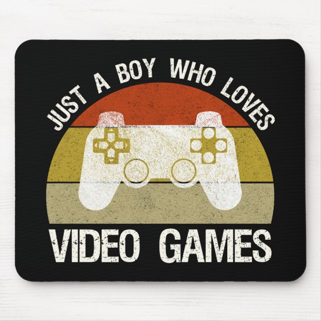 Nur ein Junge, der Videospiele liebt Mousepad (Vorne)