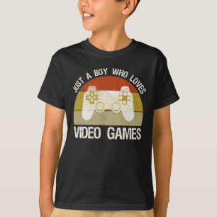 Nur ein Junge, der Videospiele liebt T-Shirt