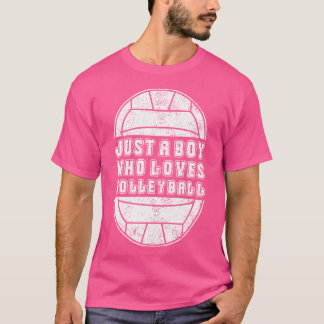 Nur ein Junge, der Volleyball Lieben Lover Kinder T-Shirt