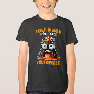 Nur ein Junge, der Vulkane Lieben Kleinkind Shirt