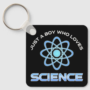 Nur ein Junge, der Wissenschaft liebt Schlüsselanhänger