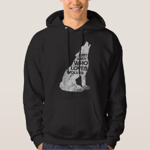 Nur ein Junge, der Wolves Wolf Pack Girl Liebe Hoodie
