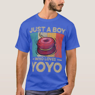 Nur ein Junge, der Yoyo lustig Vintage Yoyo Jungen T-Shirt