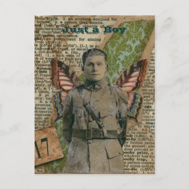 Nur ein Junge Postkarte (Vorderseite)