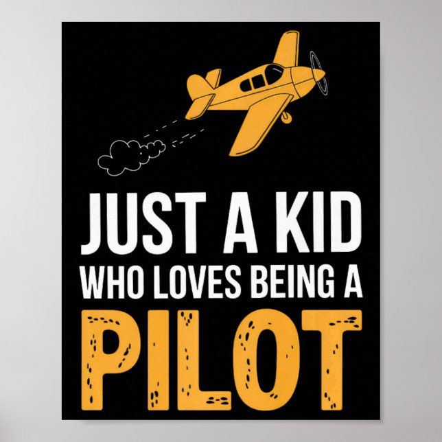Nur ein Kind, das als Pilot-Flugzeug-Crew B Liebe  Poster (Vorne)