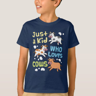 Nur ein Kind, das Kühe Liebe Lover T-Shirt