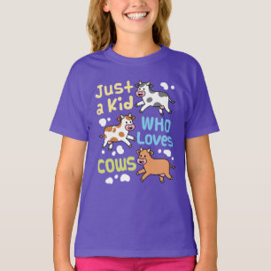 Nur ein Kind, das Kühe Liebe Lover T-Shirt