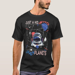 Nur ein Kind, das Planeten für Kindersolarsysteme T-Shirt