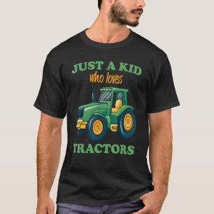 Nur ein Kind, das Traktoren Liebe Funny Farm Kids  T-Shirt