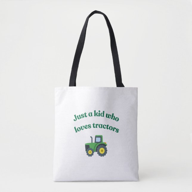 Nur ein Kind, das Traktoren Liebe - Kinder T - Shi Tasche (Vorderseite)