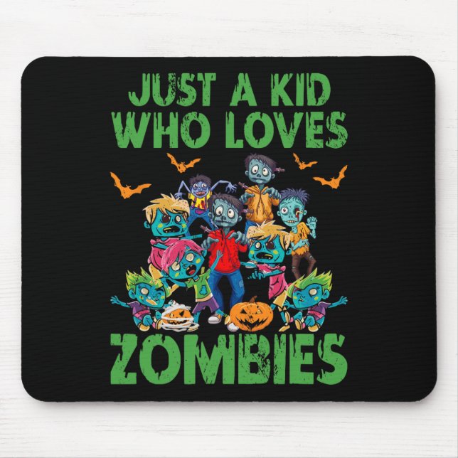 Nur ein Kind, das Zombies Halloween Zombie Enth Li Mousepad (Vorne)