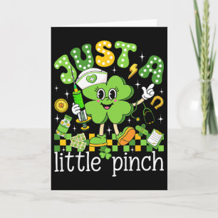 Nur ein kleiner Kleeblatt-Nurse zum St. Patrick's Karte