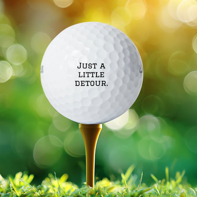 Nur ein kleiner Umweg, lustig, Cool, Minimalistisc Golfball (Von Creator hochgeladen)