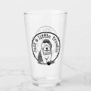 Nur ein kleines Problem Old English Sheepdog Gray  Glas