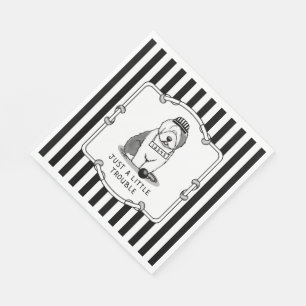 Nur ein kleines Problem Old English Sheepdog Gray  Serviette