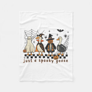 Nur ein kurioses Goose Halloween Albern Gänsedusch Fleecedecke