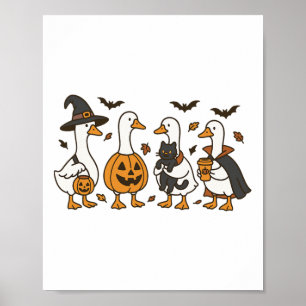 Nur ein kurzes GänseHalloween-Goose, Hexengeister Poster