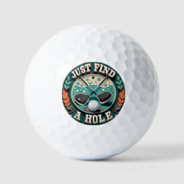 Nur ein Loch finden | Lustige Sprüche der verloren Golfball