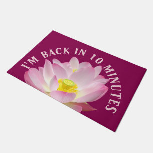 Nur ein Lotus Blossom + Ihr Backgr. Ideen Fußmatte