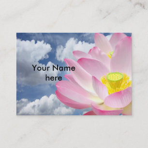 Nur ein Lotus Blossom + Ihr Text und Ihre Ideen Visitenkarte