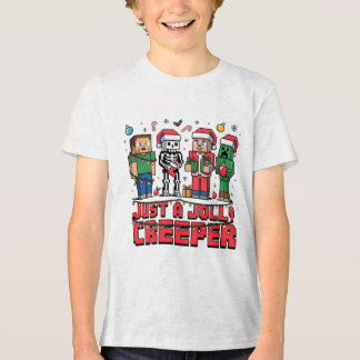 Nur ein lustiges Creeper-Videospiel-Party-Shirt Tri-Blend Shirt