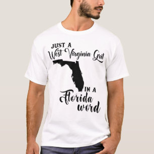 Nur ein Mädchen aus der westlichen Virginia in ein T-Shirt