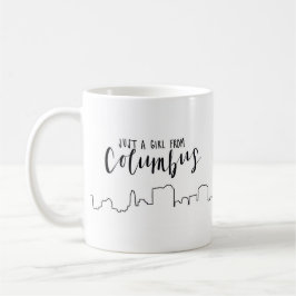 Nur ein Mädchen aus Kolumbus Kaffeetasse