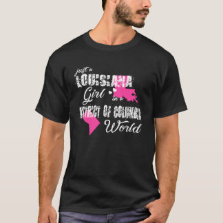 Nur ein Mädchen aus Louisiana in einem Bezirk von T-Shirt