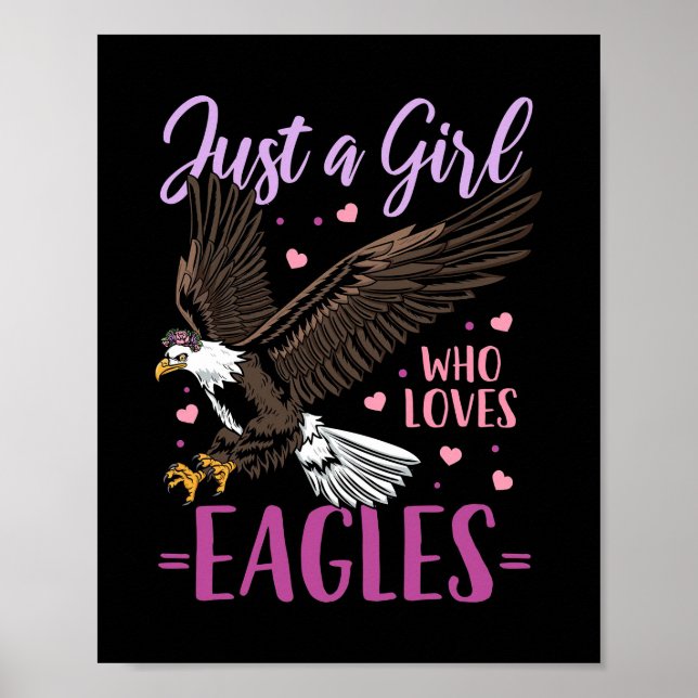 Nur ein Mädchen, das Adler Lieben Poster (Vorne)