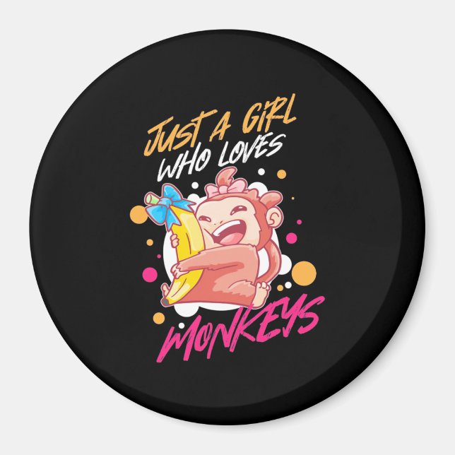Nur ein Mädchen, das Affen Liebe Magnet (Vorne)