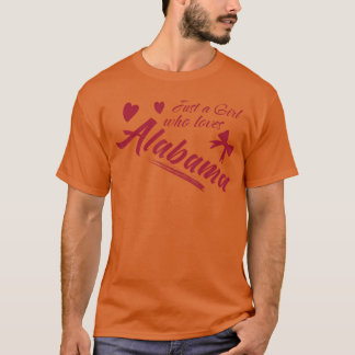 Nur ein Mädchen, das Alabama Frauen und Mädchen Sp T-Shirt