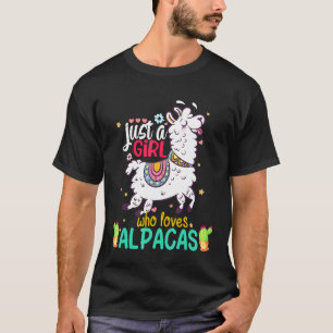 Nur ein Mädchen, das Alpacas Liebe Mädchen, die Ll T-Shirt