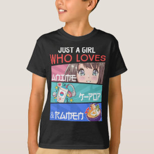 Nur ein Mädchen, das Anime K-Pop Ramen KPop Lover  T-Shirt