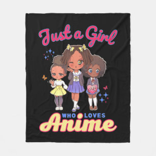 Nur ein Mädchen, das Anime Kawaii America Lieben Fleecedecke