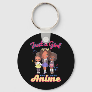 Nur ein Mädchen, das Anime Kawaii America Lieben Schlüsselanhänger