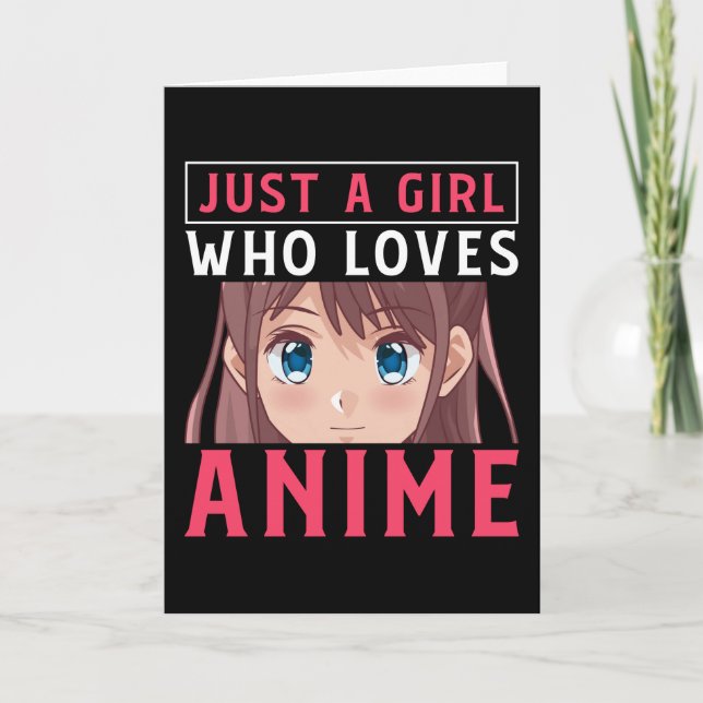 Nur ein Mädchen, das Anime Manga japanisches Gesch Karte (Vorderseite)