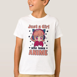 Nur ein Mädchen, das Anime Manga Kawaii Merch  T-Shirt