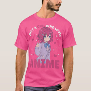 Nur ein Mädchen, das Anime Manga Lieben Zeichne fü T-Shirt