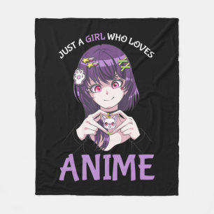 Nur ein Mädchen, das Anime Teenage Girls Merch St. Fleecedecke