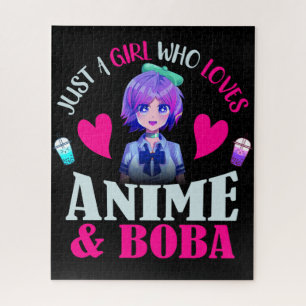 Nur ein Mädchen, das Anime und Boba liebt   