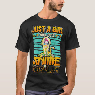 Nur ein Mädchen, das Anime und Cosplay Kawaii Ota  T-Shirt