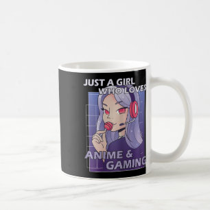 Nur ein Mädchen, das Anime und Gaming Lieben Kaffeetasse