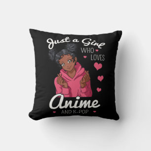 Nur ein Mädchen, das Anime und KPop-Afrikaner Lieb Kissen