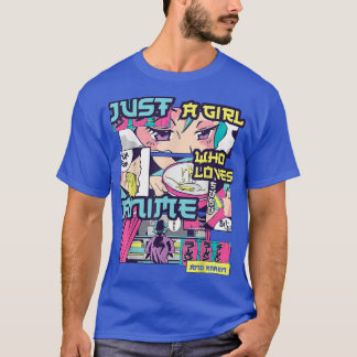 Nur ein Mädchen, das Anime und Ramen Bowl Girls G T-Shirt