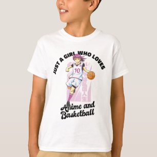 Nur ein Mädchen, das Anime und Sketch Liebe Spiele T-Shirt