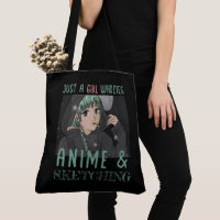 Nur ein Mädchen, das Anime und Skizzen Lieben