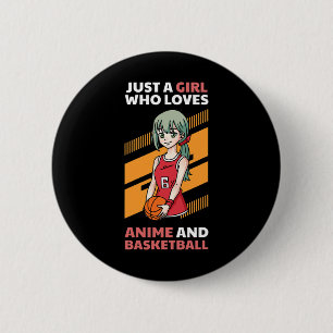 Nur ein Mädchen, das Anime und Skizzen liebt Button