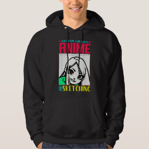 Nur ein Mädchen, das Anime und Skizzieren liebt Hoodie