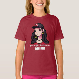 Nur ein Mädchen, das Anime zugeschrieben wurde R T-Shirt